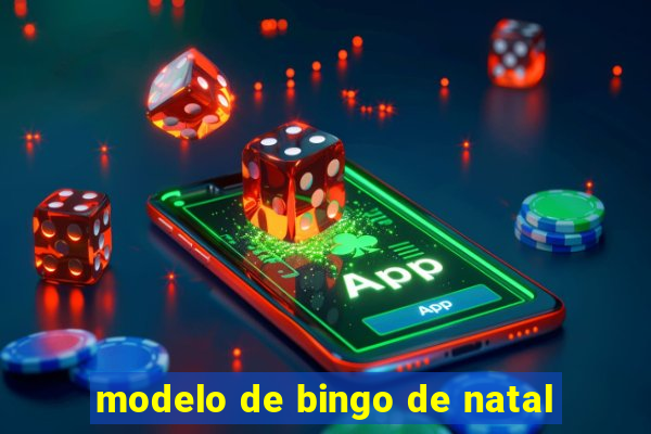 modelo de bingo de natal